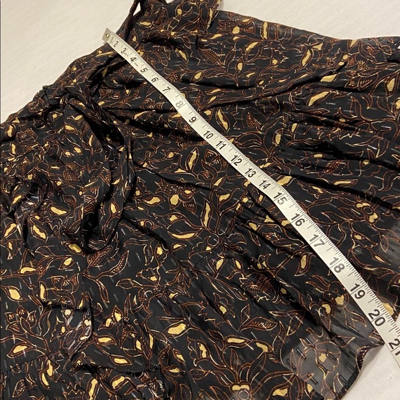 Ulla Johnson Zea Ruffle Mini Skirt in a black floral print Size 8 - Picture 13 of 13